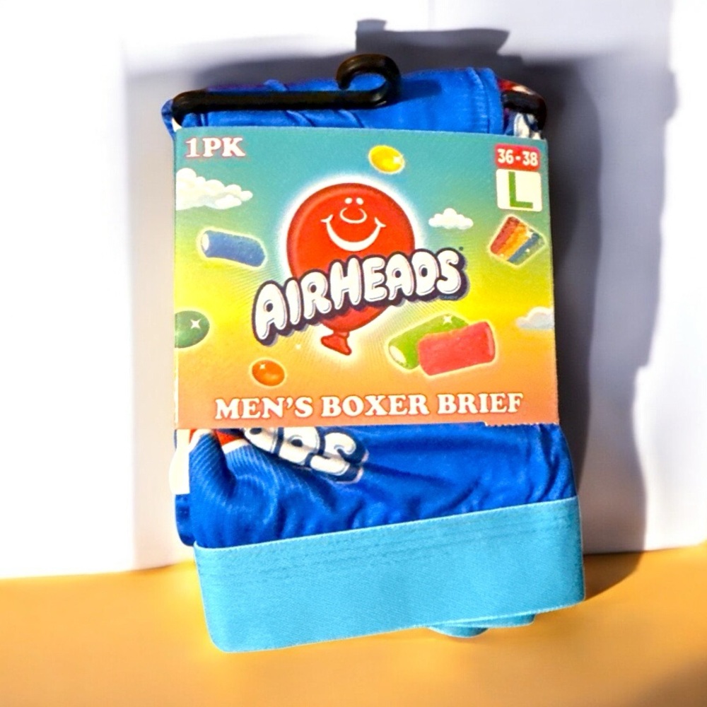 Men's Blue Airheads Boxer Brief size large 36-38